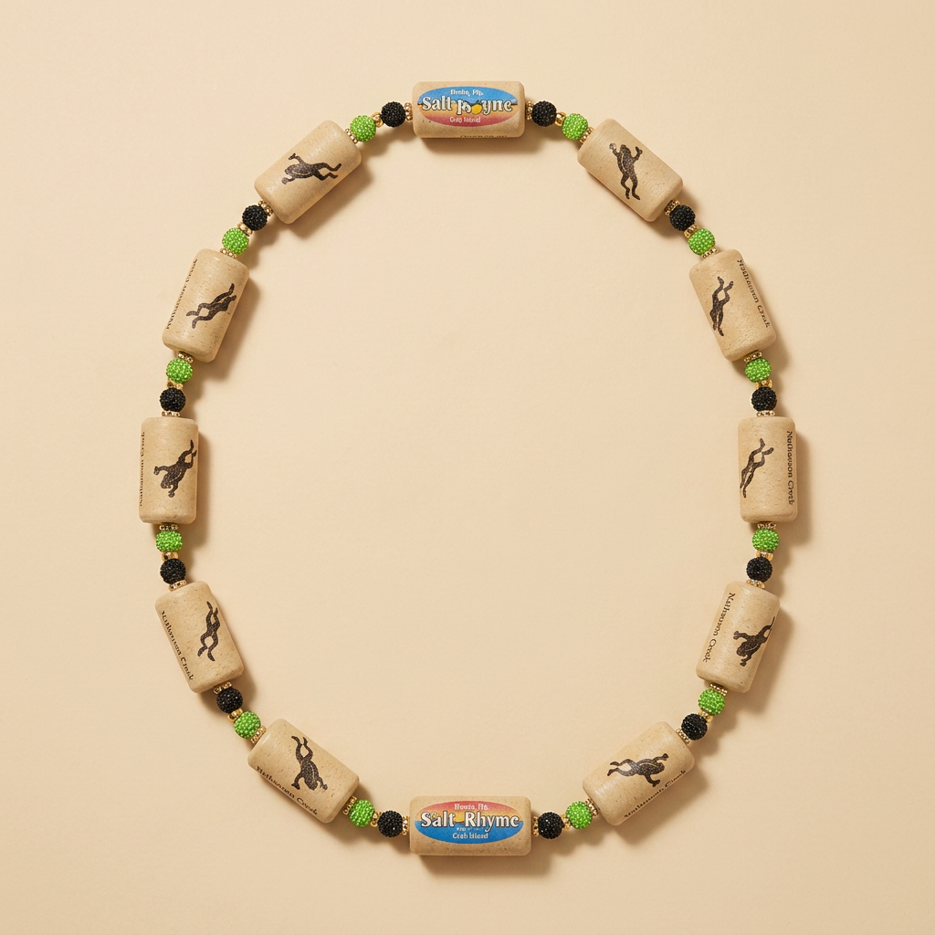 Rare Leaping Frog Synthetic Cork Necklace