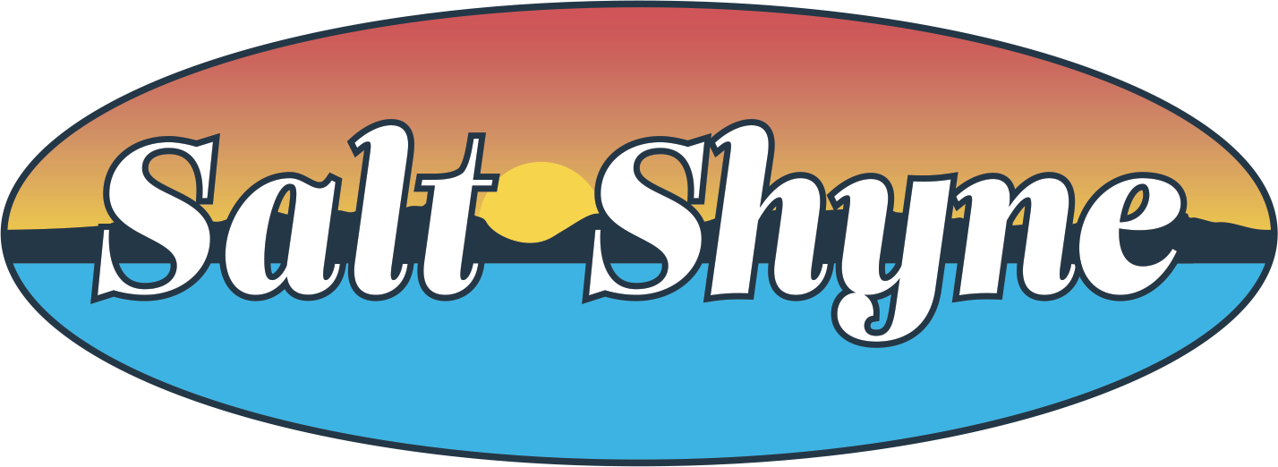 Salt Shyne sunset oval logo