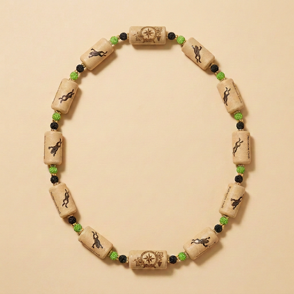 Rare Leaping Frog Synthetic Cork Necklace