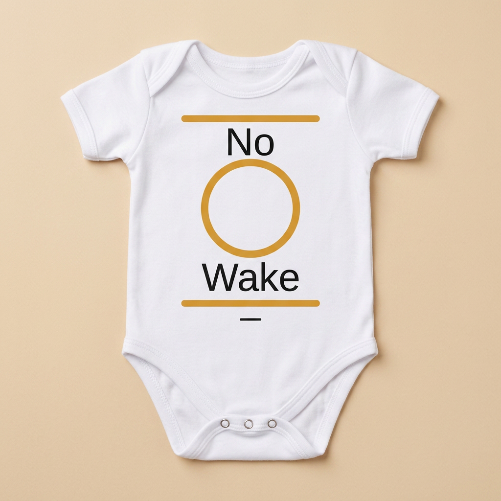 "No Wake" Baby Onesie