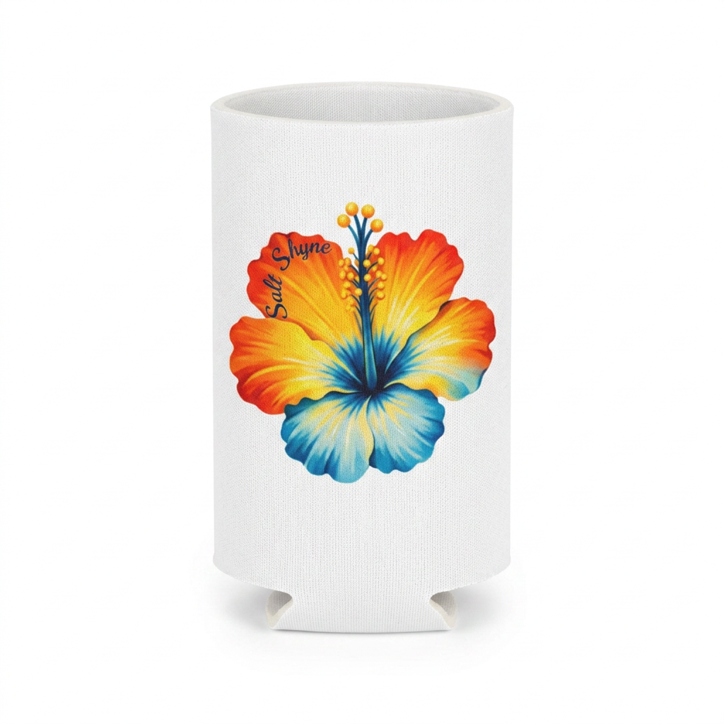 Bright Hibiscus Koozie