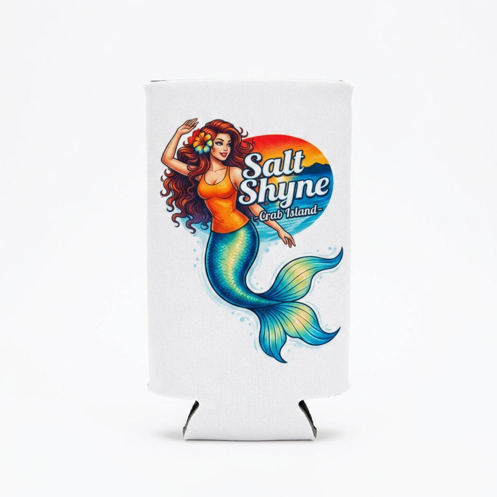 Crab Island Mermaid Koozie