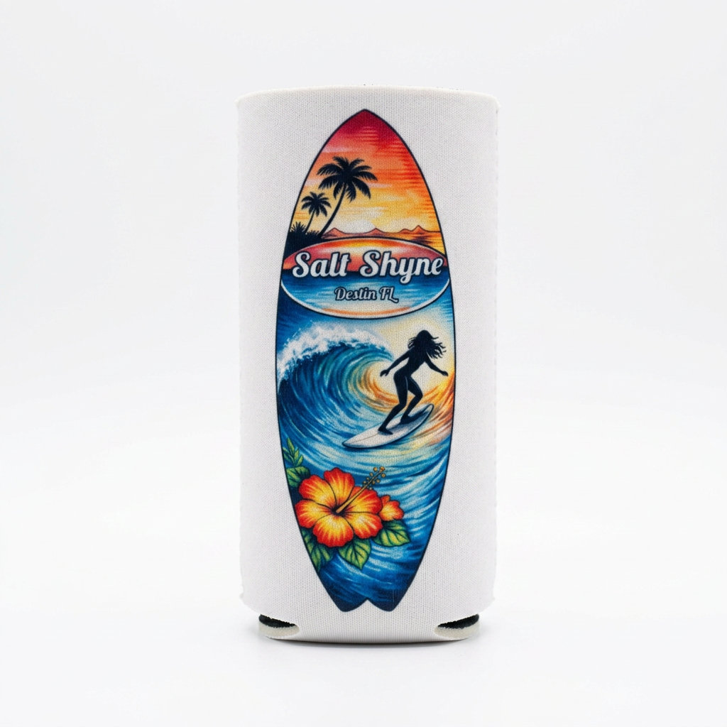 Salt Shyne Surfboard Koozie